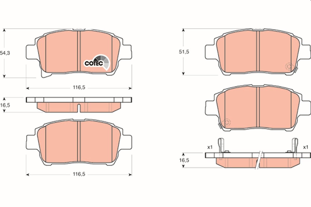 TRW GDB3317 COTEC set...