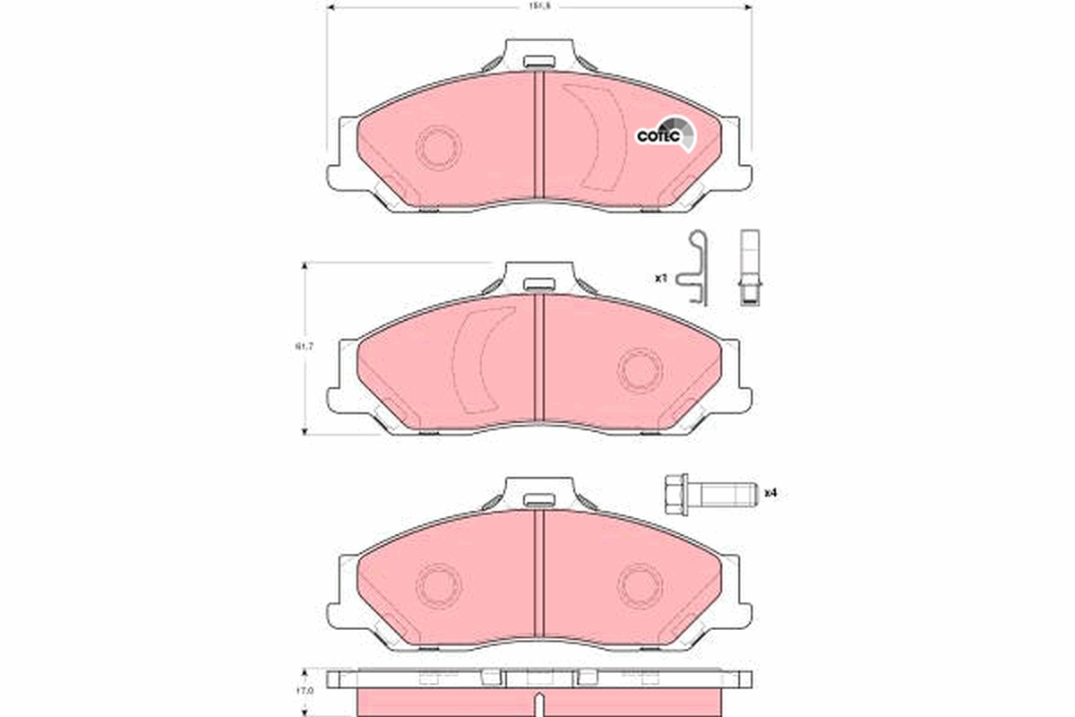 TRW GDB3353 COTEC комплект...