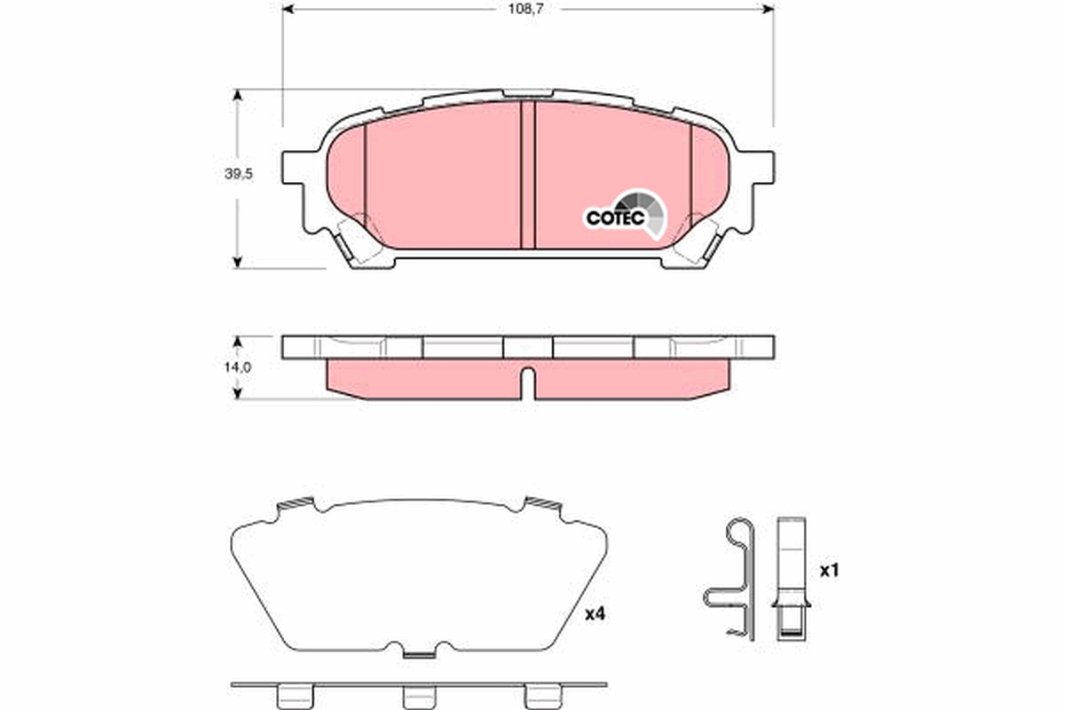 TRW GDB3395 COTEC комплект...