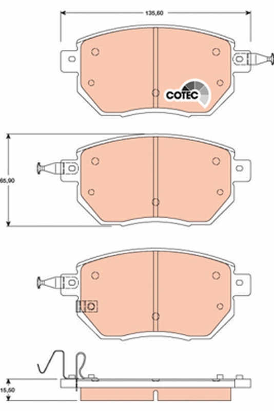 TRW GDB3416 COTEC комплект...