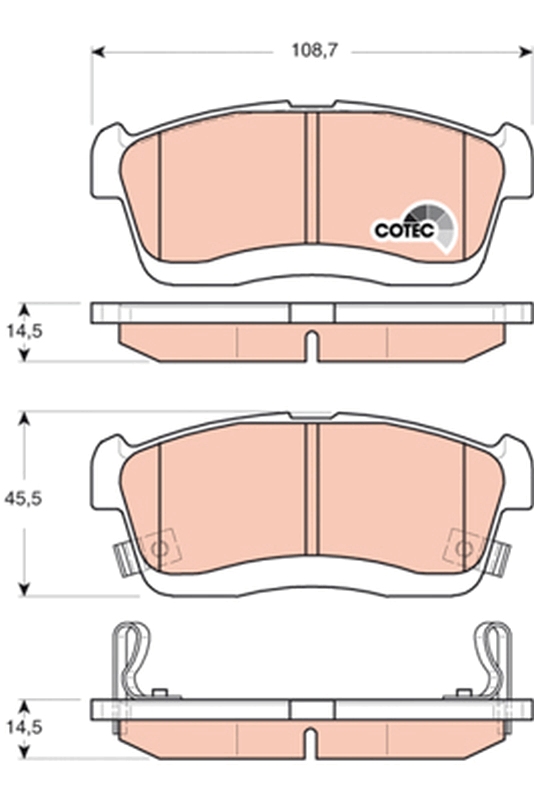 TRW GDB3430 COTEC комплект...