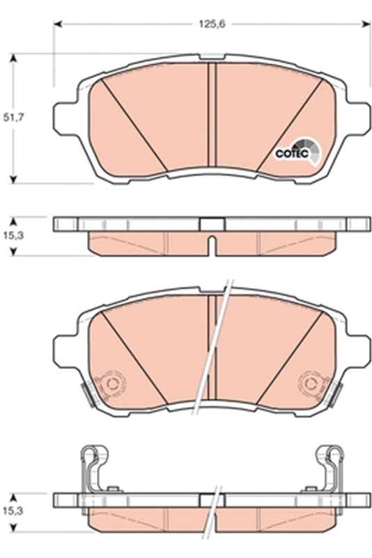 TRW GDB3437 COTEC set...