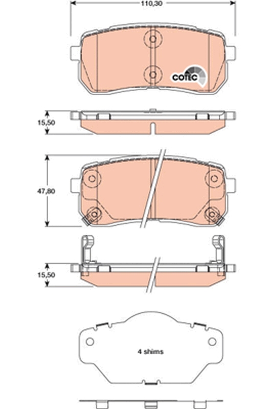 TRW GDB3449 COTEC set...