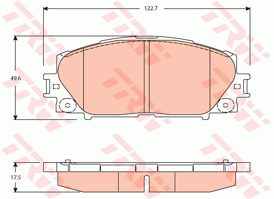 TRW GDB3459 Bremsbelagsatz,...