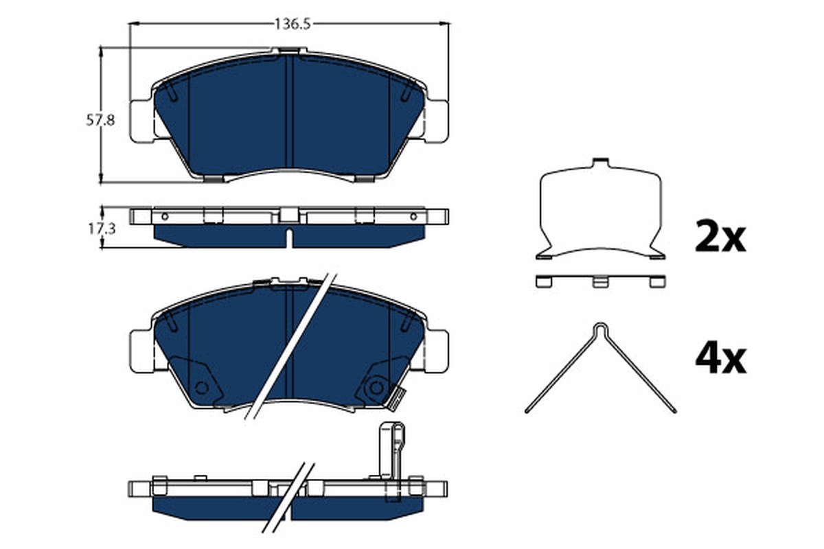 MAXGEAR 19-3667 Bremsekloss sett