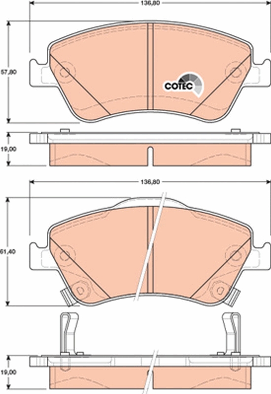 TRW GDB3481 COTEC Kit...