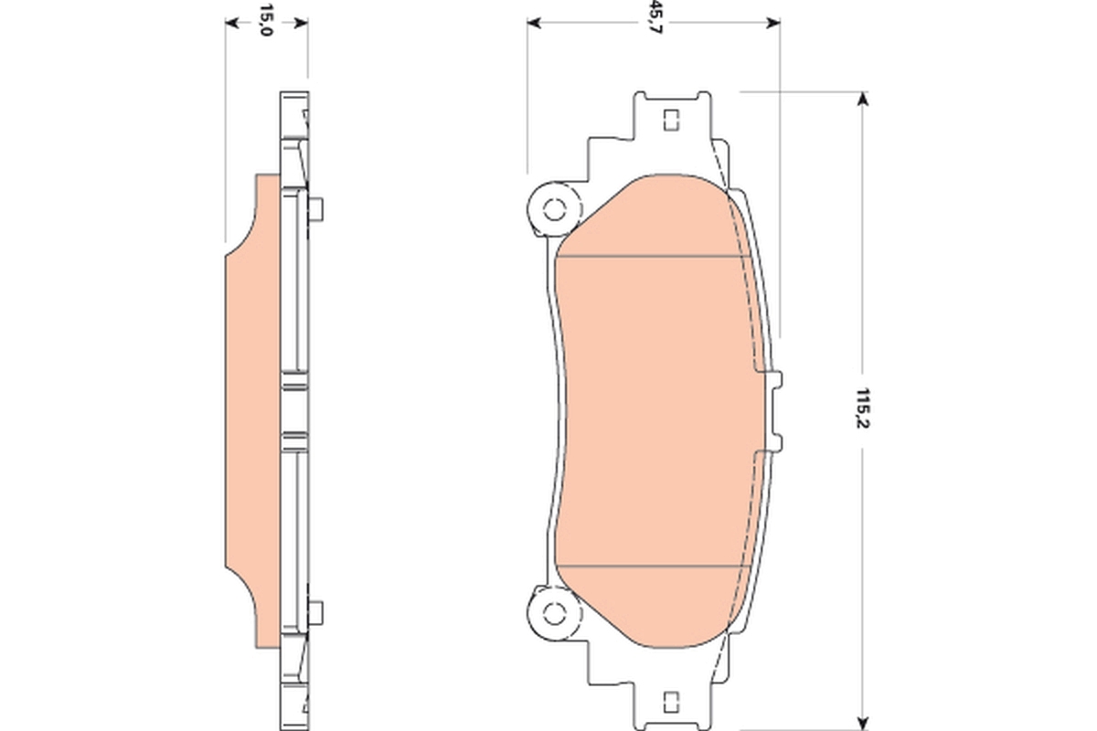 TRW GDB3497 set placute...