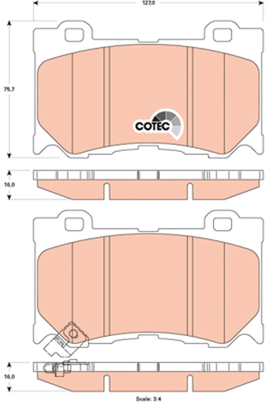 TRW GDB3505 COTEC set...