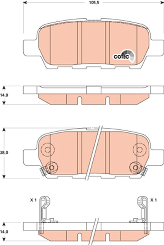 TRW GDB3507 COTEC set...