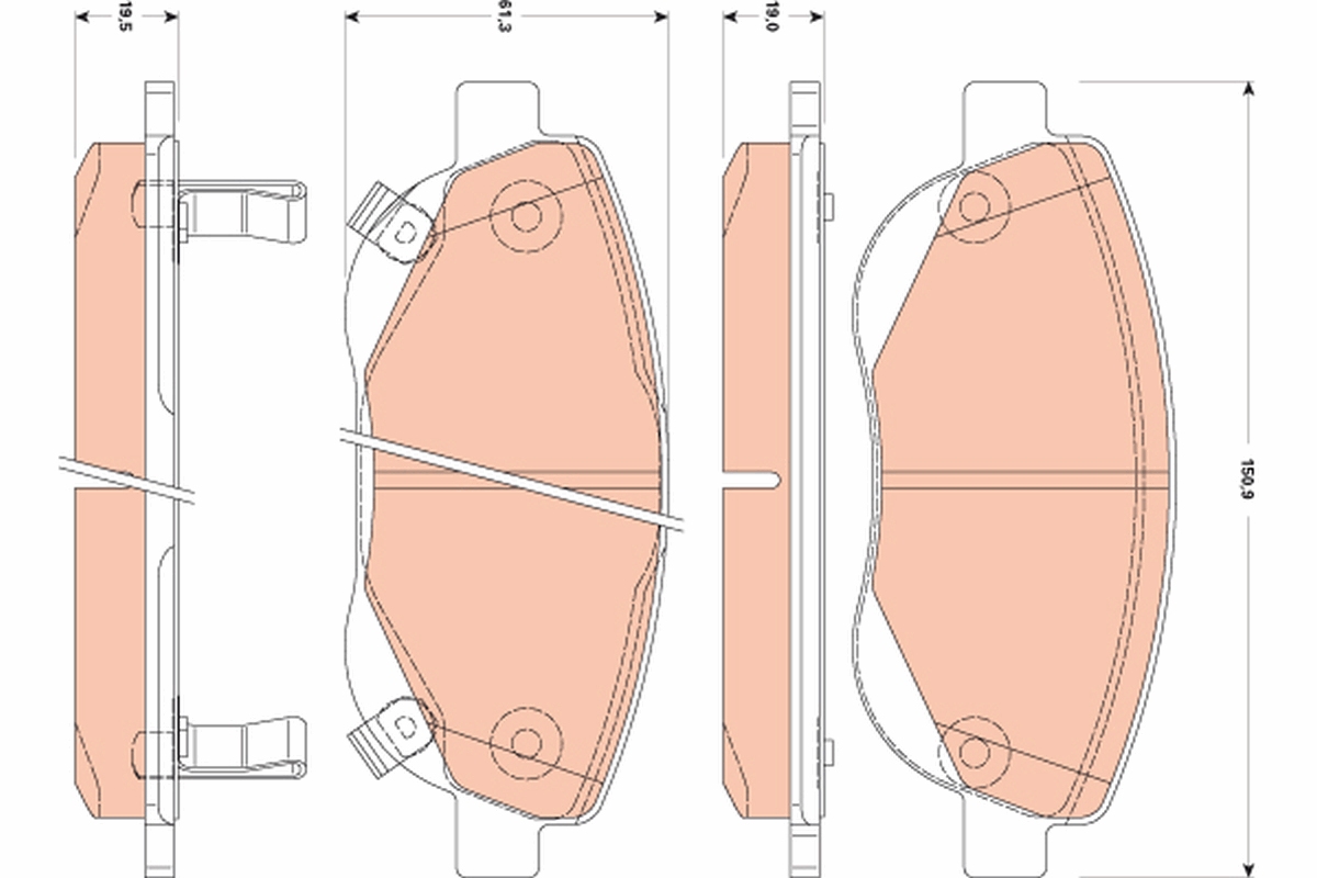 TRW GDB3511 set placute...