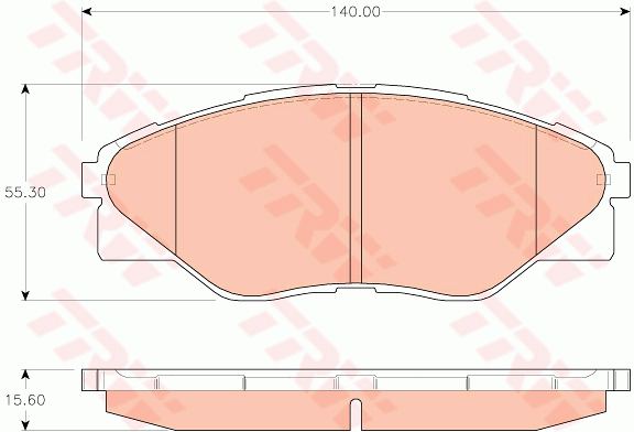 TRW GDB3532 Kit pastiglie freno, Freno a disco-Kit pastiglie freno, Freno a disco-Ricambi Euro