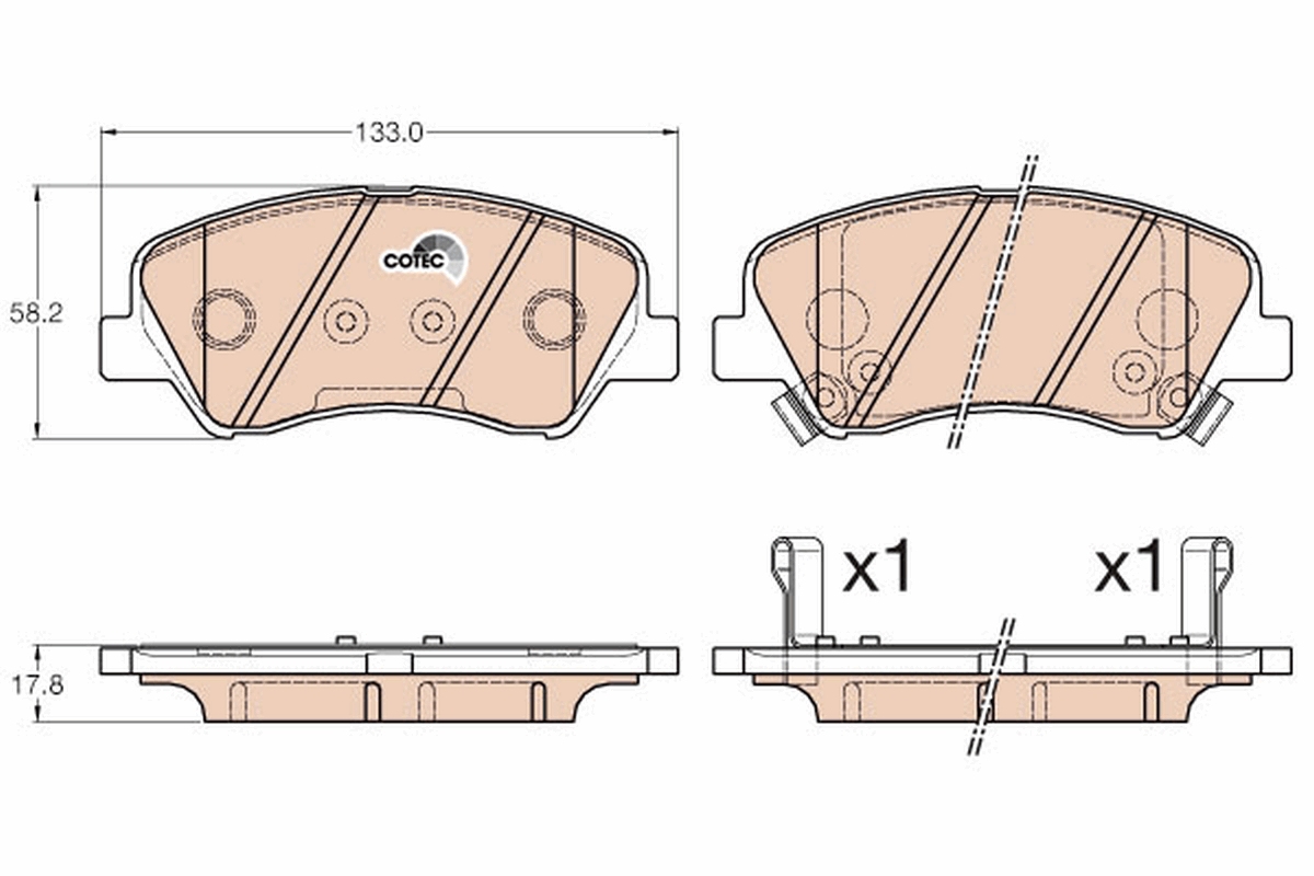 TRW GDB3548 COTEC set...