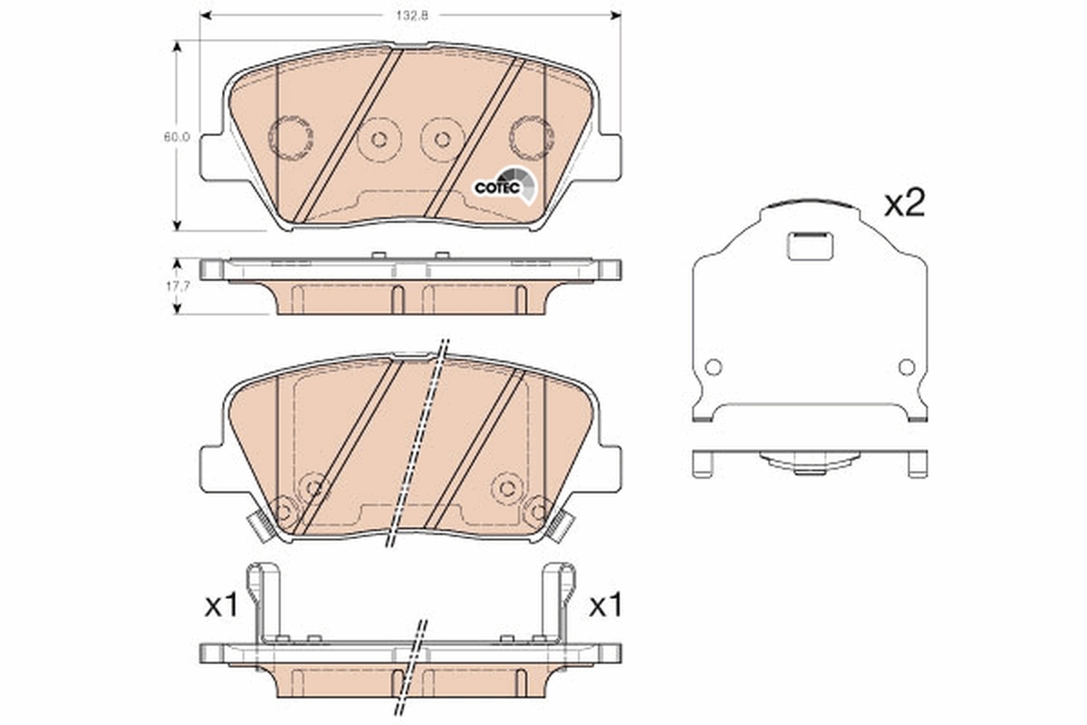 TRW GDB3549 COTEC set...