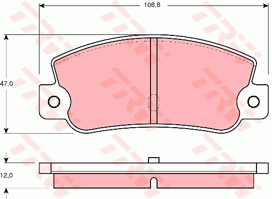 TRW GDB360 Kit pastiglie freno, Freno a disco