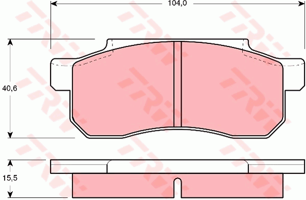 TRW GDB361 fékbetétkészlet,...