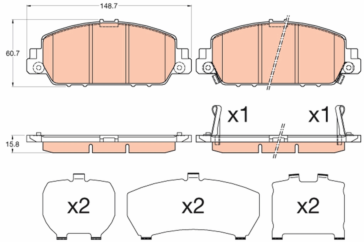 TRW GDB3615 комплект...