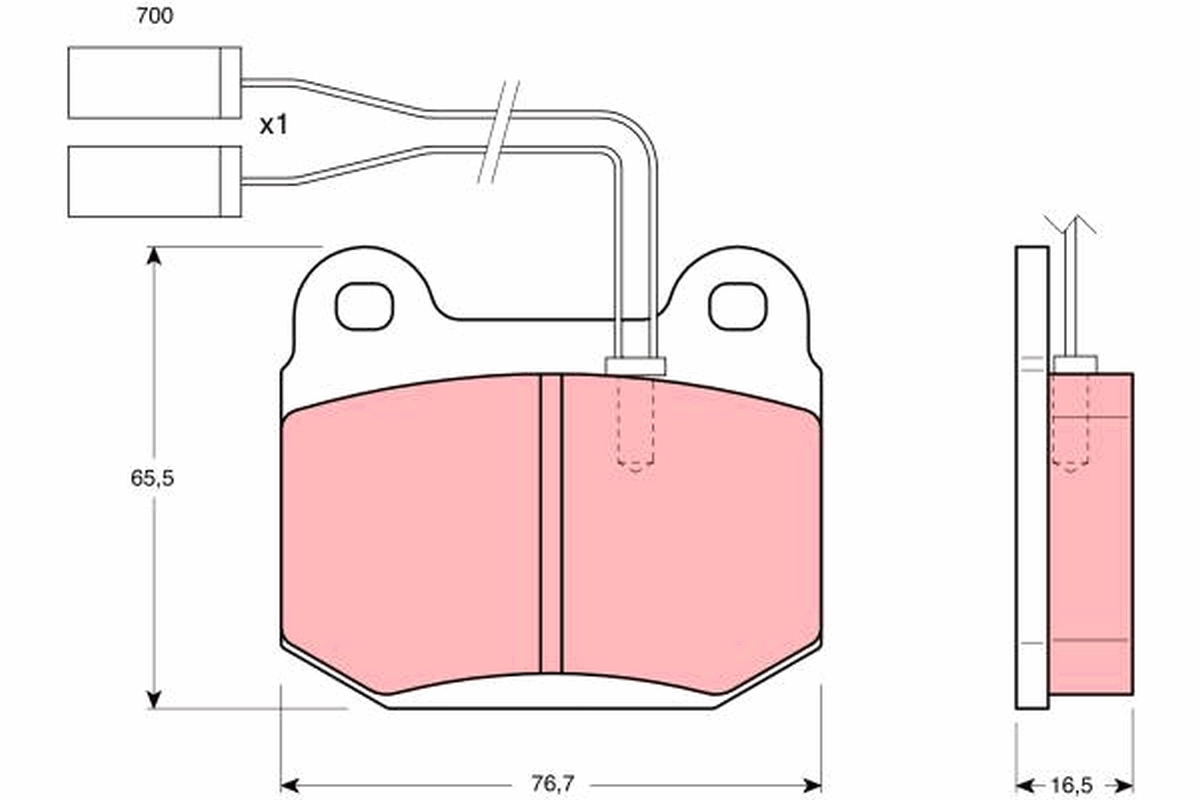 TRW GDB364 комплект...