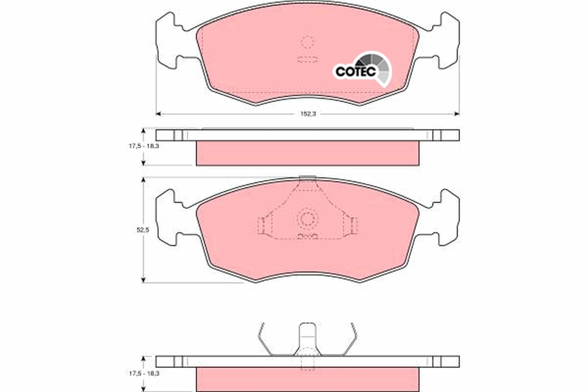 TRW GDB371 COTEC комплект...