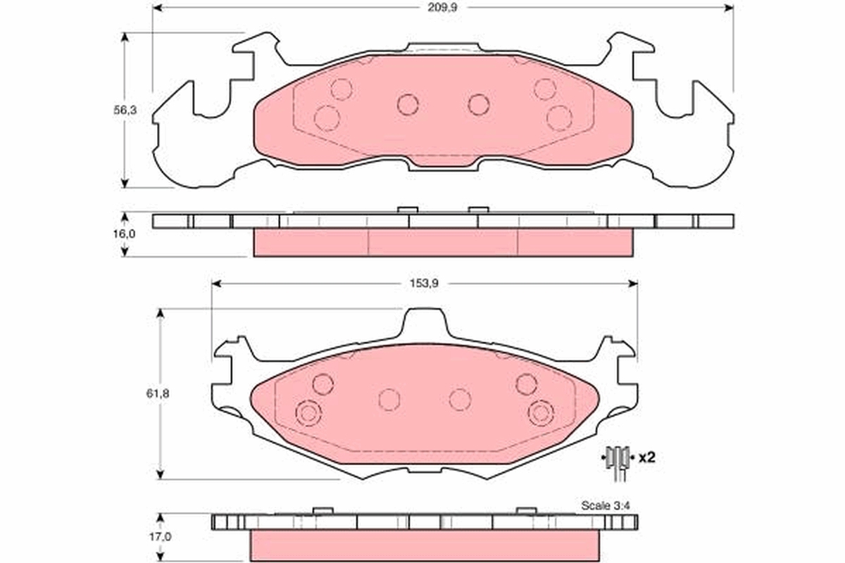 TRW GDB4003 комплект...