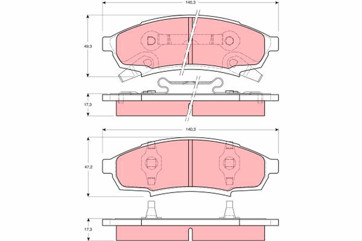 TRW GDB4014 комплект...