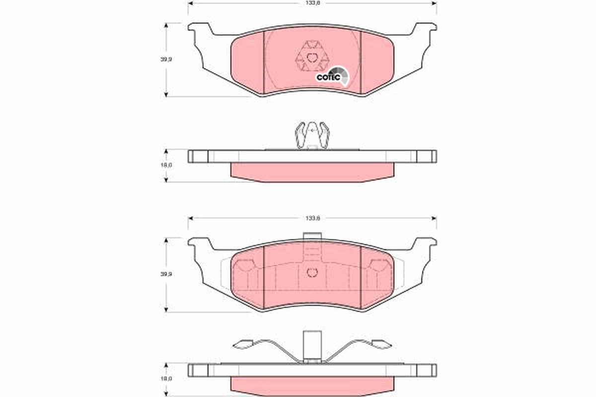 TRW GDB4119 COTEC комплект...