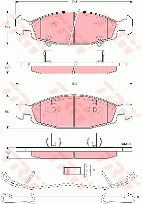 TRW GDB4120 Bremsbelagsatz,...