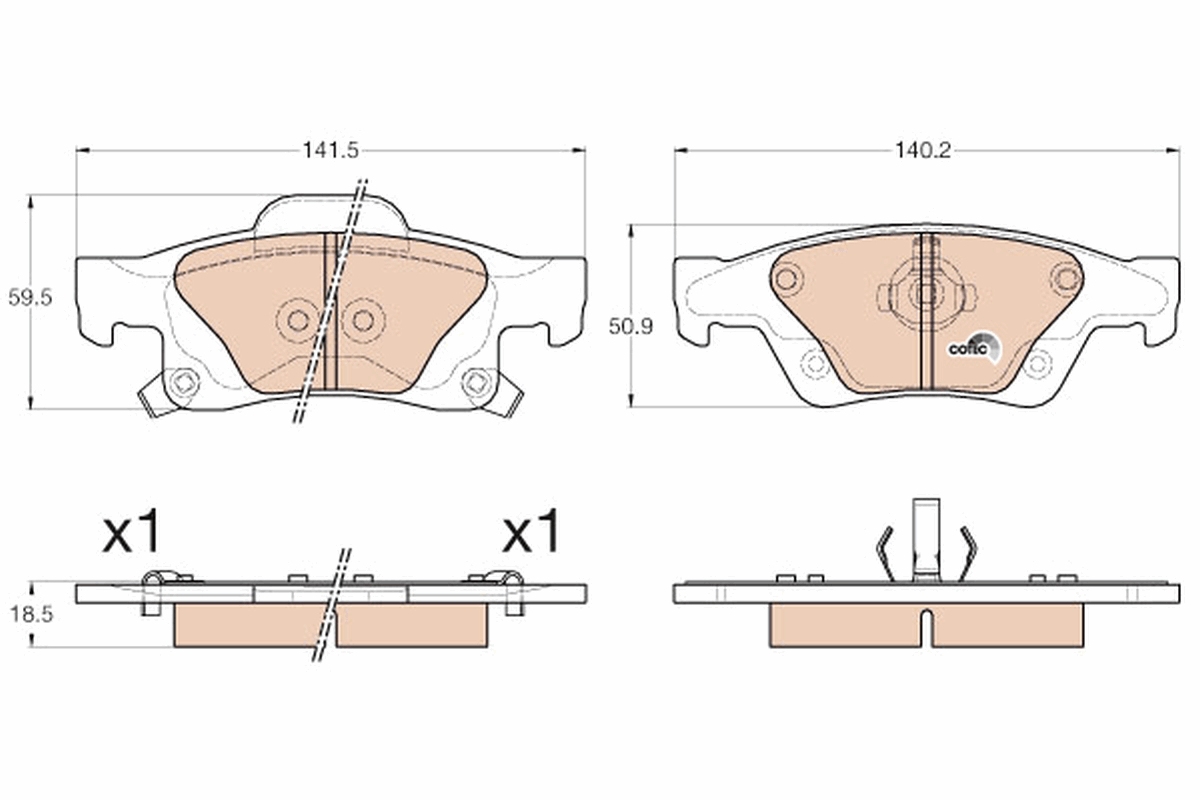 TRW GDB4448 COTEC set...