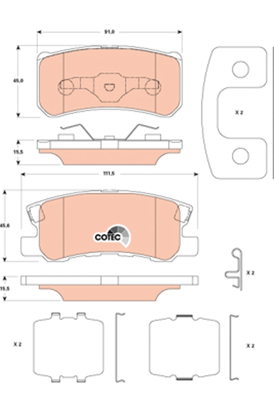 TRW GDB4600 COTEC Kit...