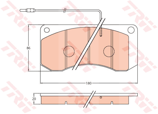 TRW GDB5051 Bremsbelagsatz,...