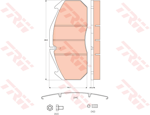 TRW GDB5065 Bremsbelagsatz,...