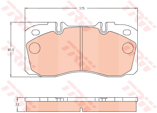 TRW GDB5068 Kit pastiglie freno, Freno a disco