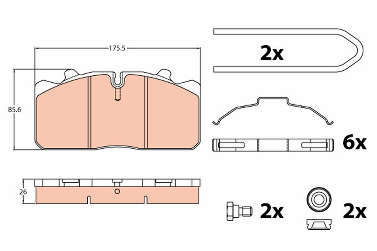 TRW GDB5069 set placute...