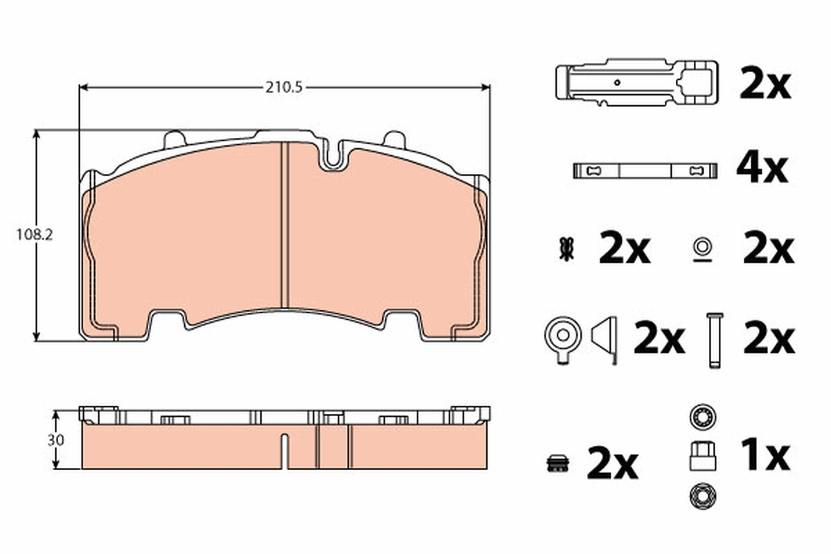 TRW GDB5093 set placute...