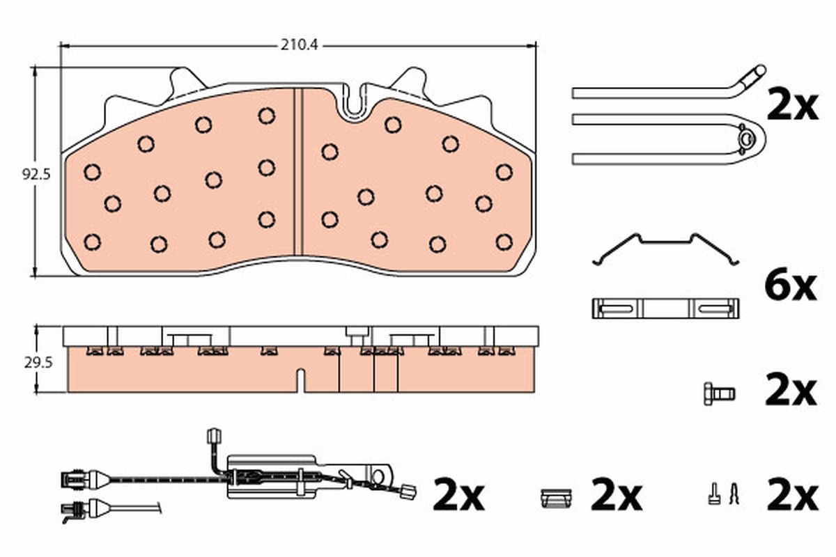 TRW GDB5095 set placute...