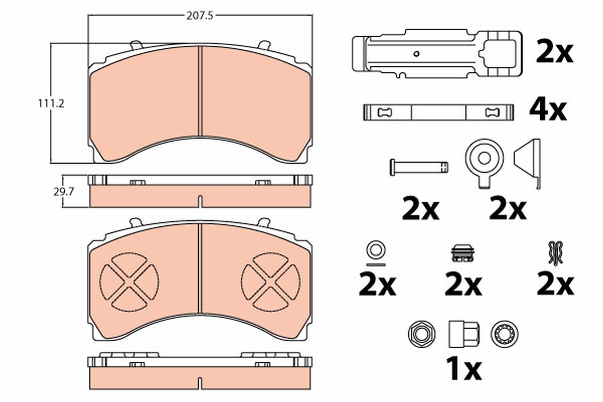 TRW GDB5110 set placute...