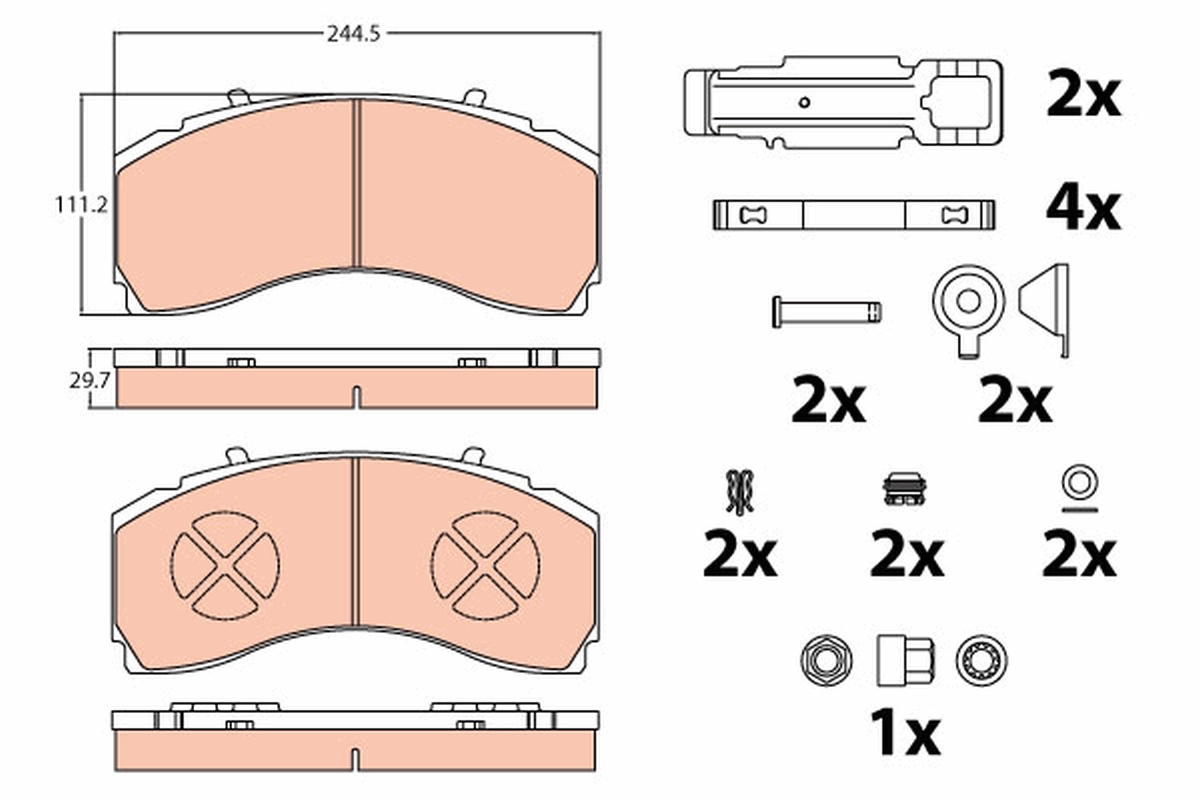 TRW GDB5111 set placute...