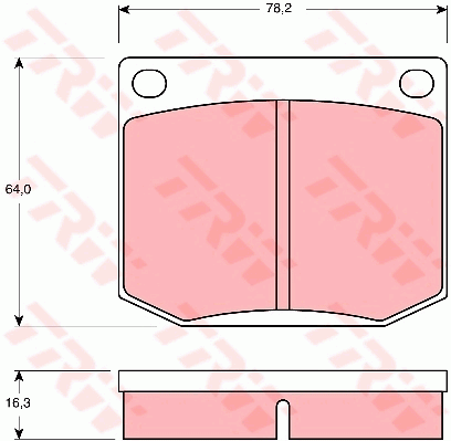 TRW GDB637 Kit pastiglie freno, Freno a disco