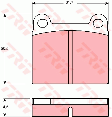 TRW GDB656 Kit pastiglie freno, Freno a disco