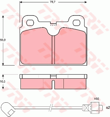 TRW GDB680 Kit pastiglie freno, Freno a disco