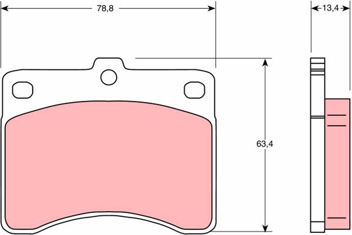 TRW GDB736 Kit pastiglie...