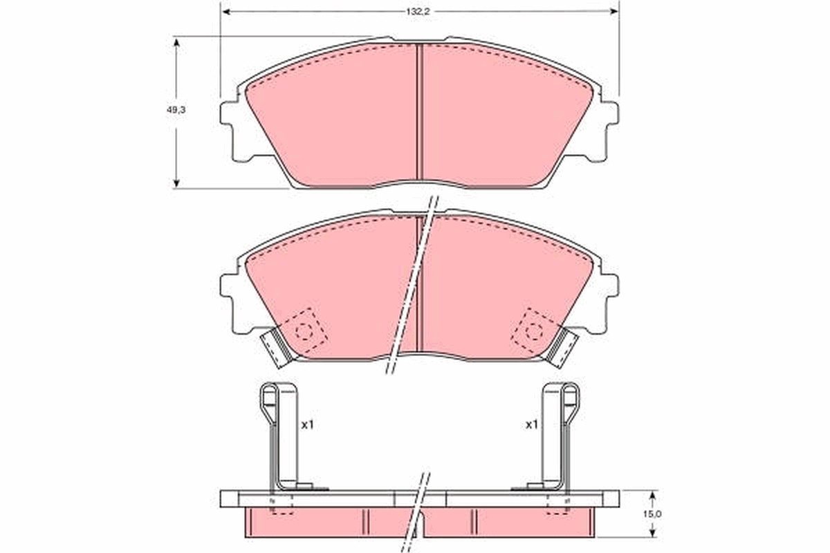 TRW GDB763 комплект...