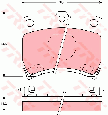 TRW GDB773 Kit pastiglie freno, Freno a disco