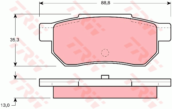 TRW GDB775 Kit pastiglie freno, Freno a disco