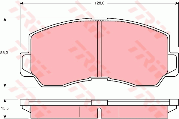 TRW GDB785 Kit pastiglie freno, Freno a disco