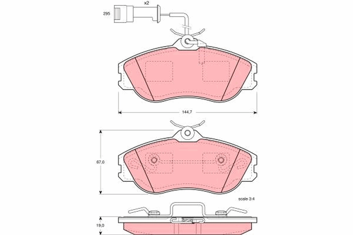 TRW GDB816 комплект...