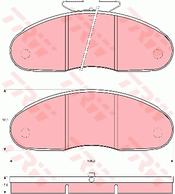 TRW GDB827 Bremsbelagsatz,...