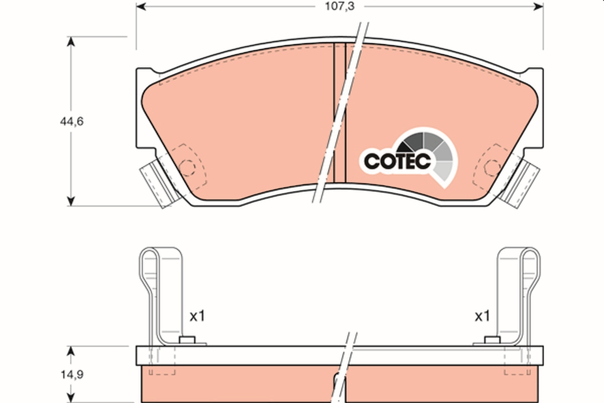 TRW GDB883 COTEC комплект...