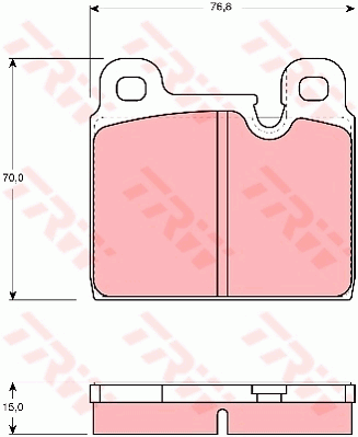 TRW GDB918 Bremsbelagsatz,...