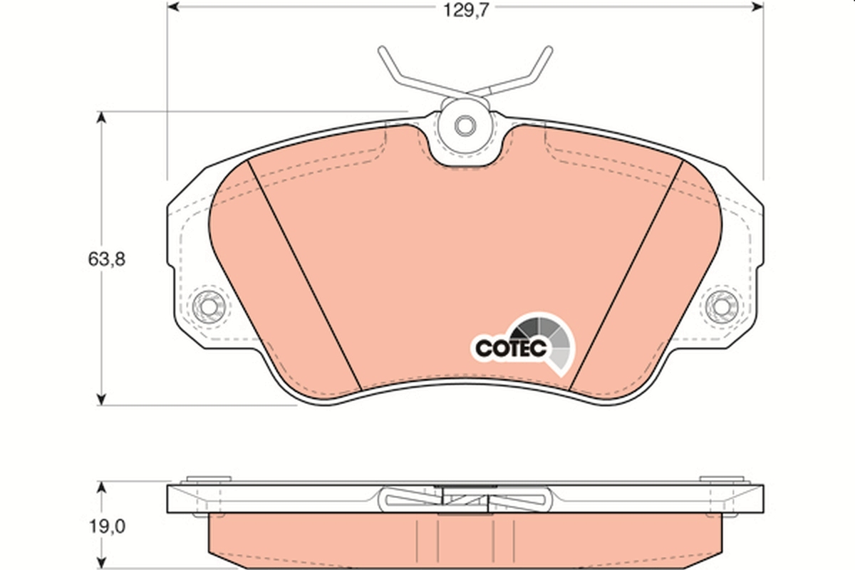 TRW GDB957 COTEC комплект...