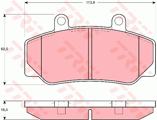 TRW GDB970 Kit pastiglie freno, Freno a disco